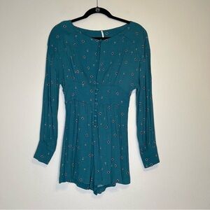 Free People Love Grows Green‎ Romper Size XS